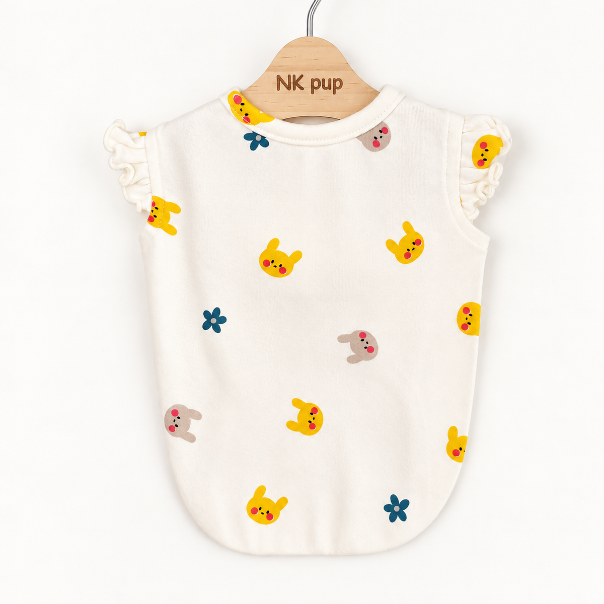 S-3XL, Bunny Print Dog Shirt