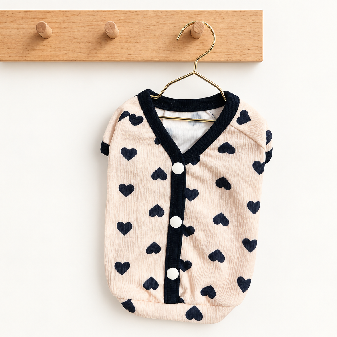 Heart Print Dog Shirt