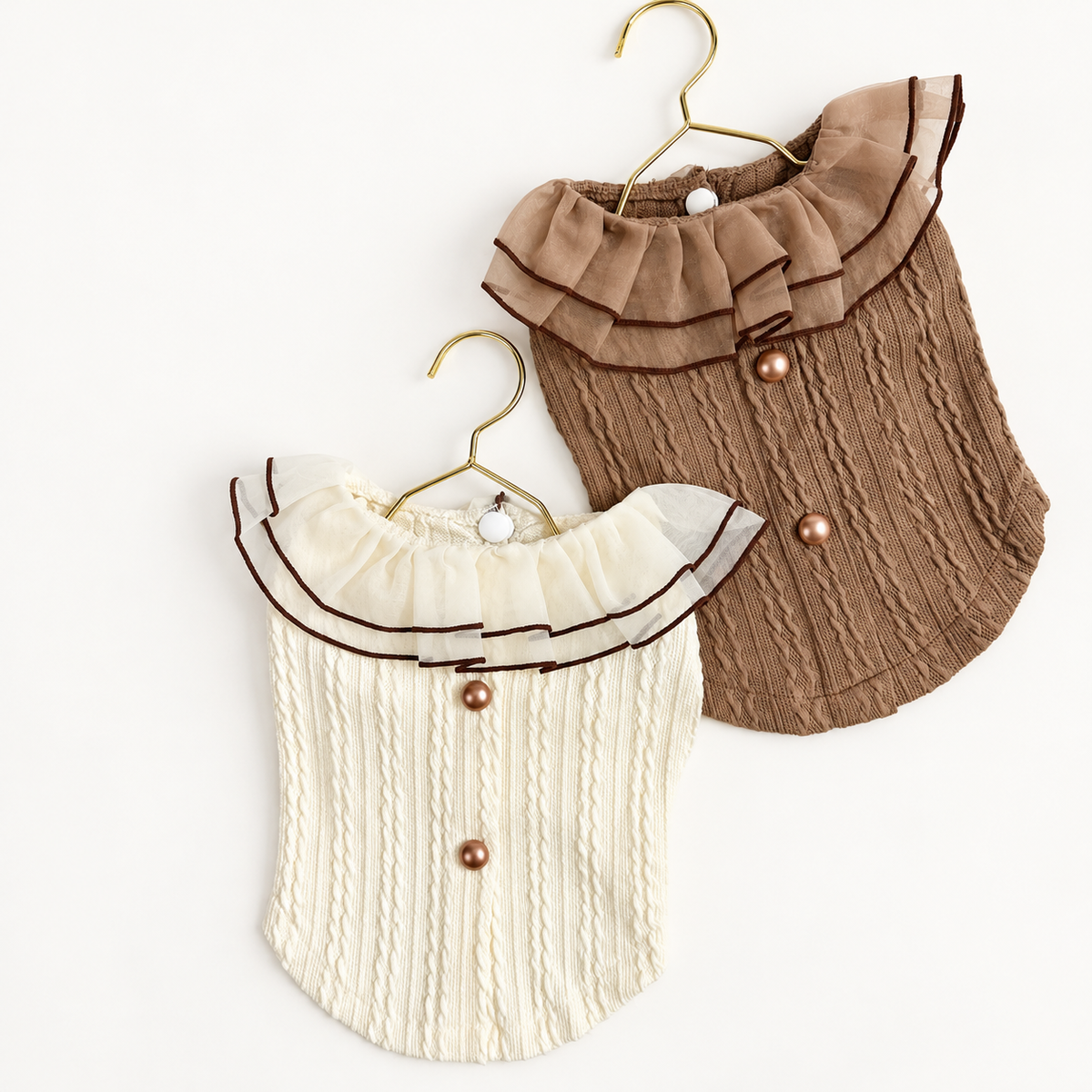 Lace Cable Knit Dog Blouse