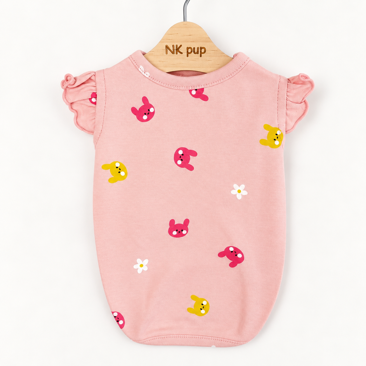S-3XL, Bunny Print Dog Shirt