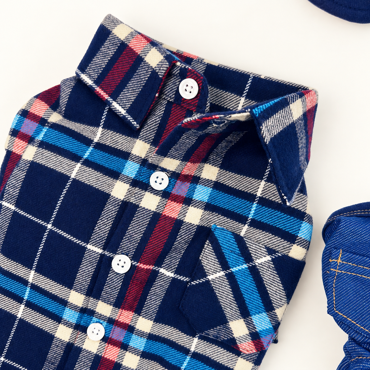 Wool Check Dog Shirt