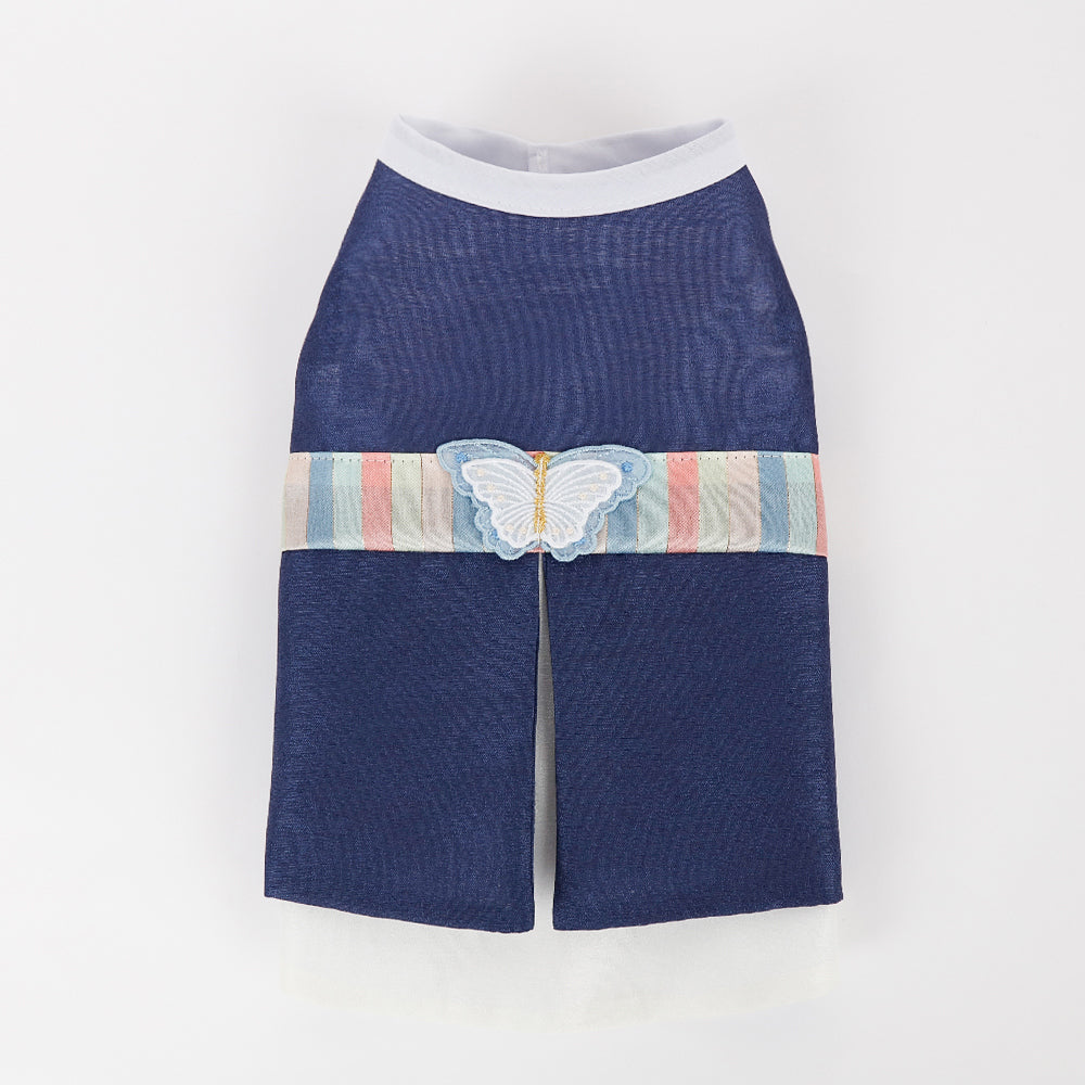 Navy Blue Pet Hanbok