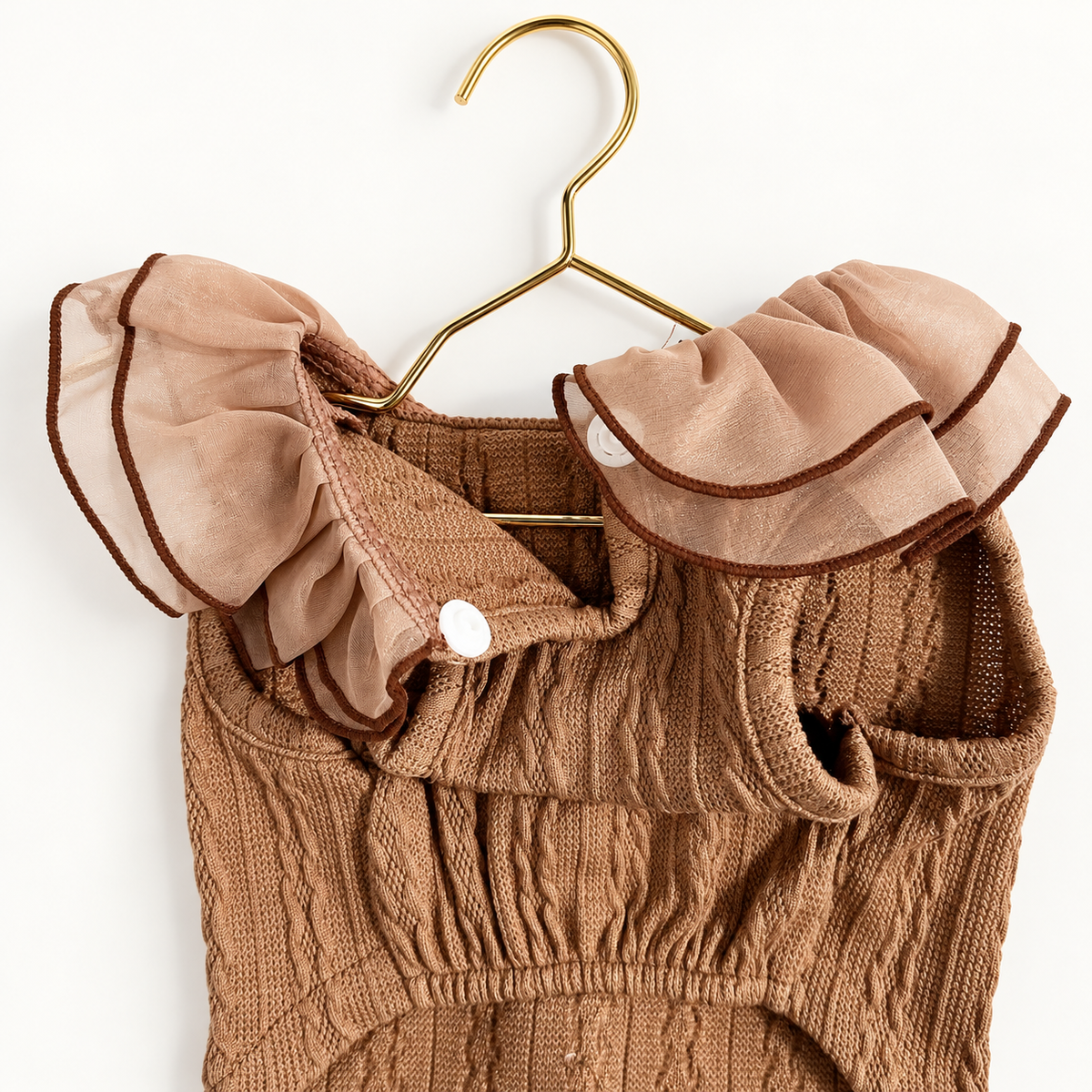Lace Cable Knit Dog Blouse