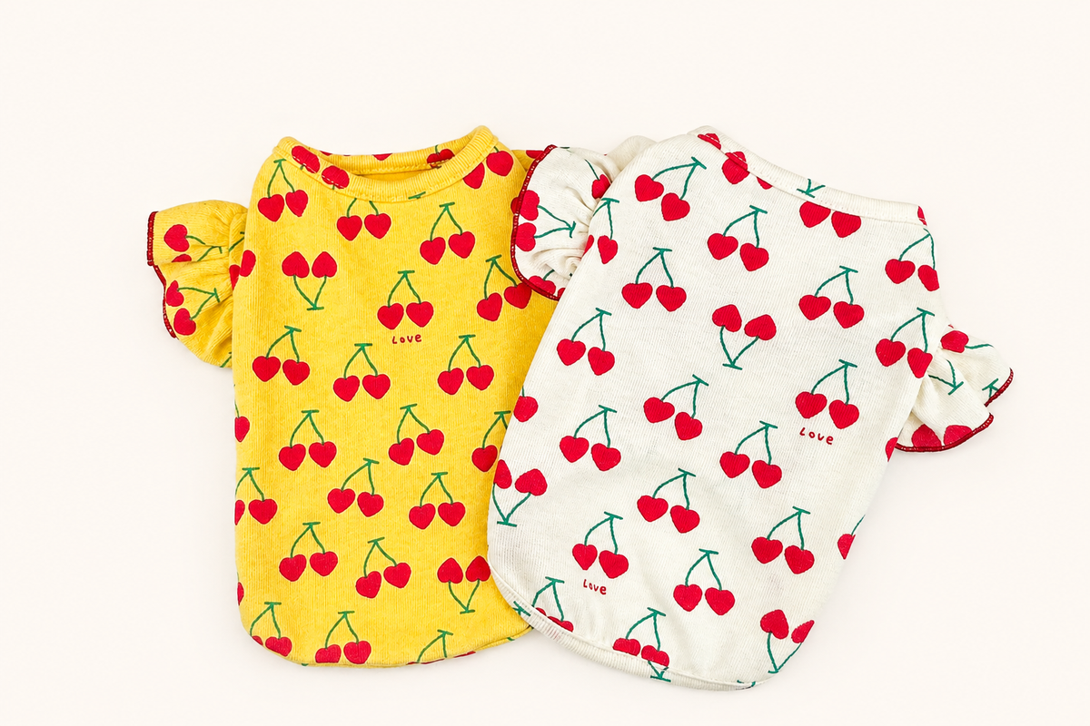 Love Cherry Puff Dog Shirt