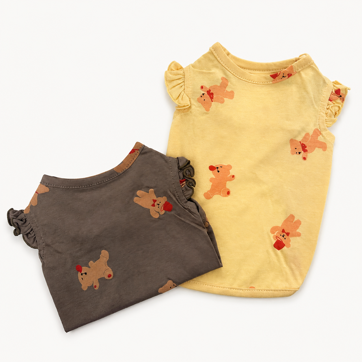 Teddy Ruffle Sleeve Top