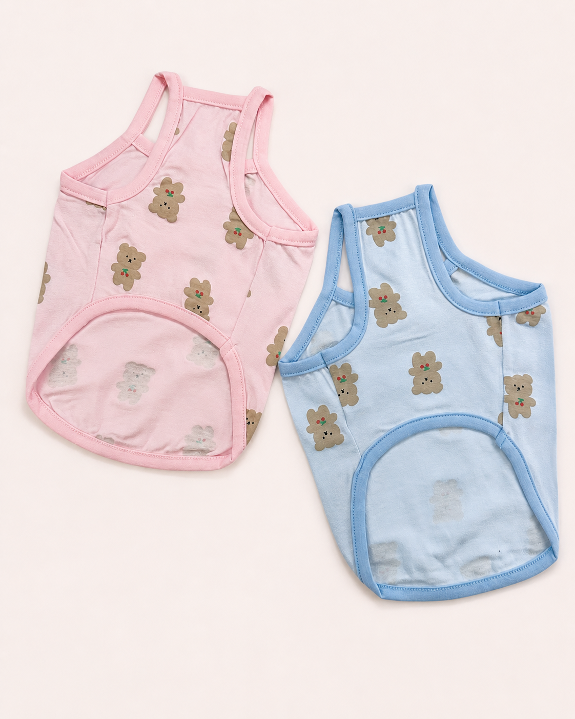 Teddy Popcorn Overall&Shirt