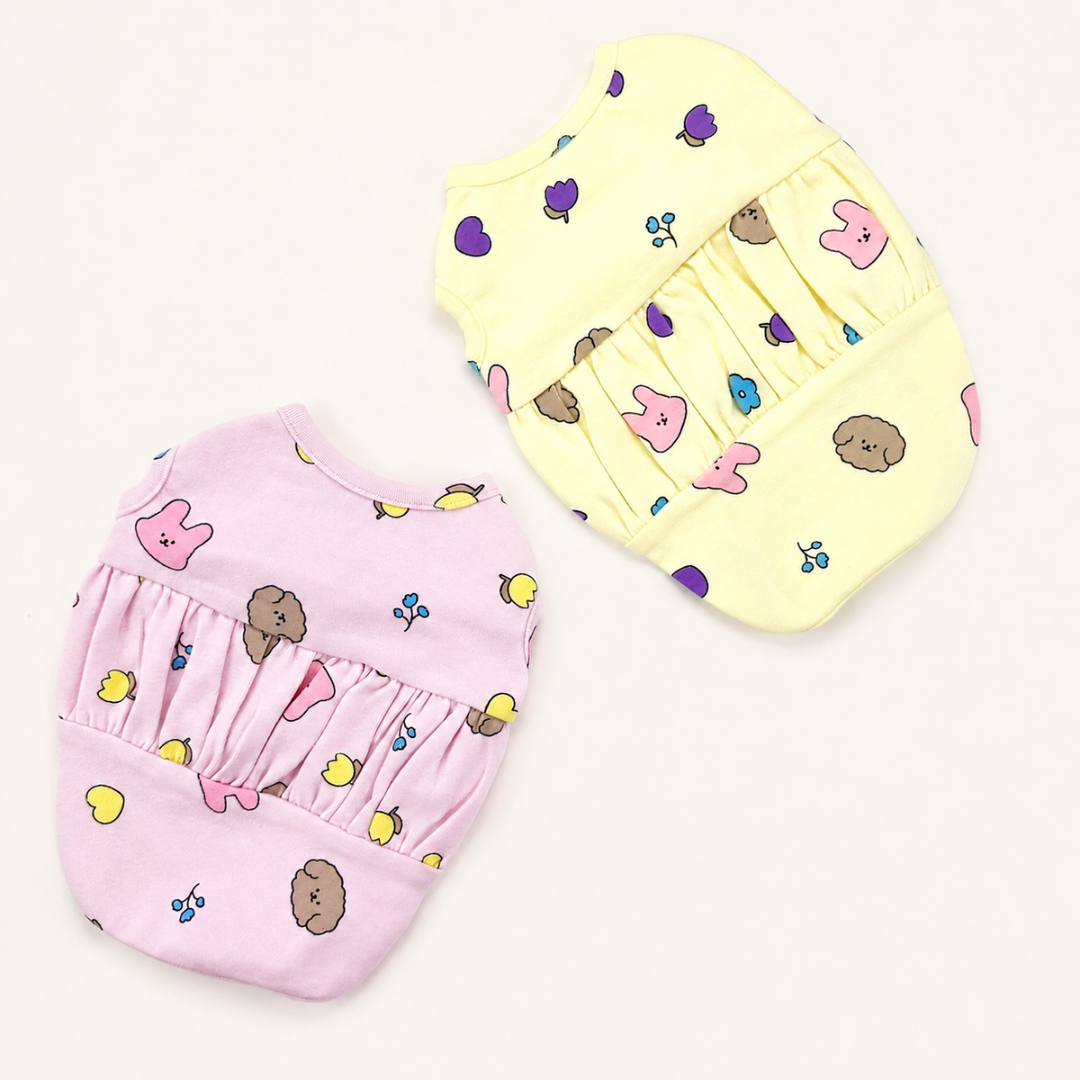 Bunny Bubble Dog Shirt&Overall