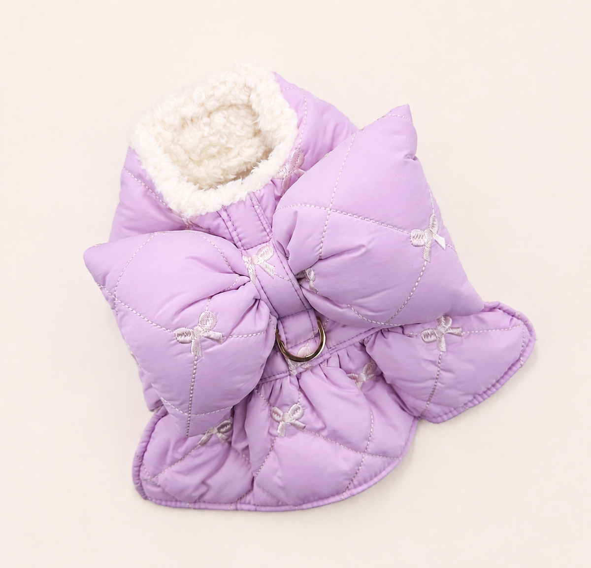 Bow Padded D-Ring Dog Vest