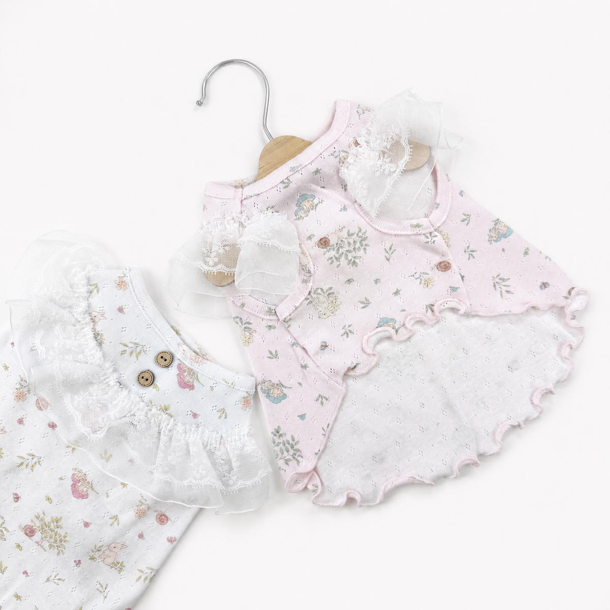 Bunny Eyelet Dog Dress