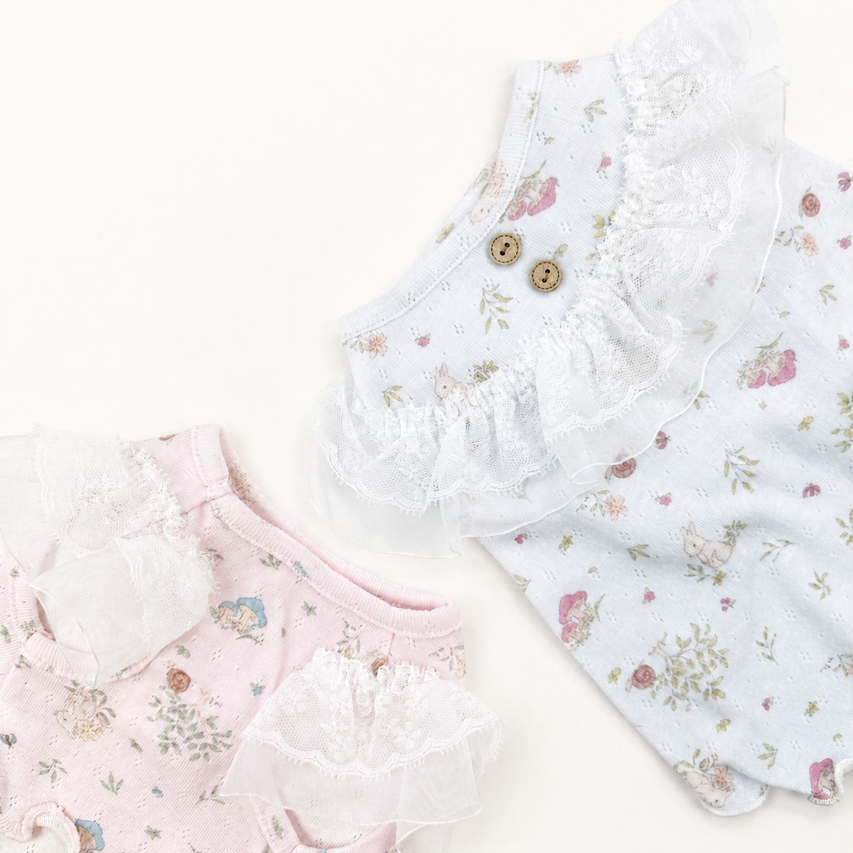 Bunny Eyelet Dog Dress