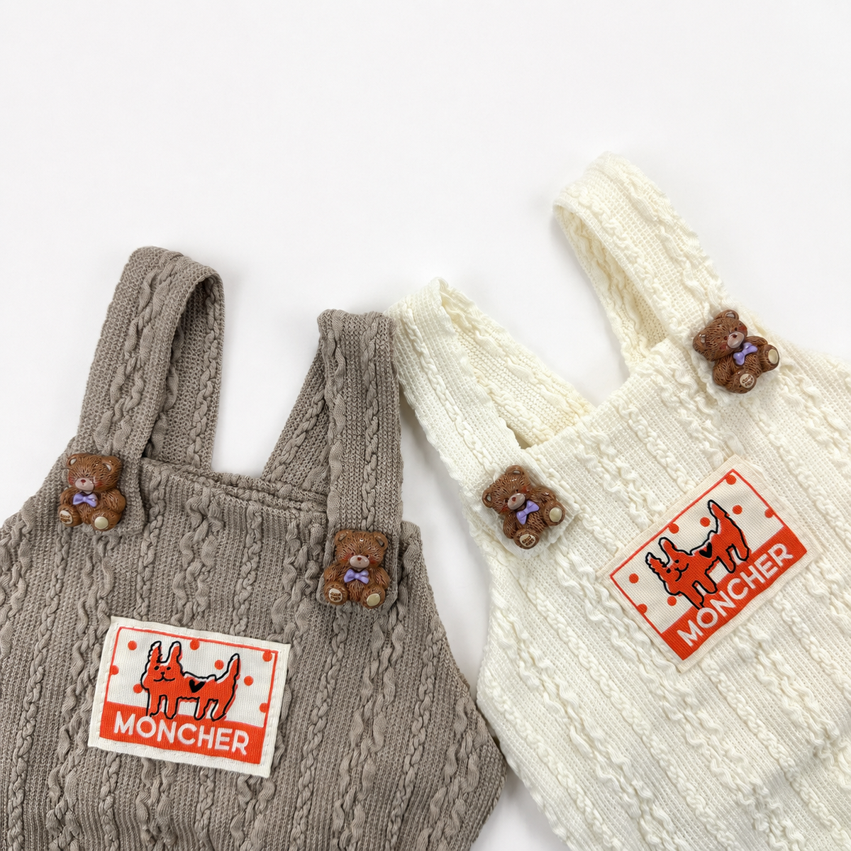 Teddy Button Dog Overall