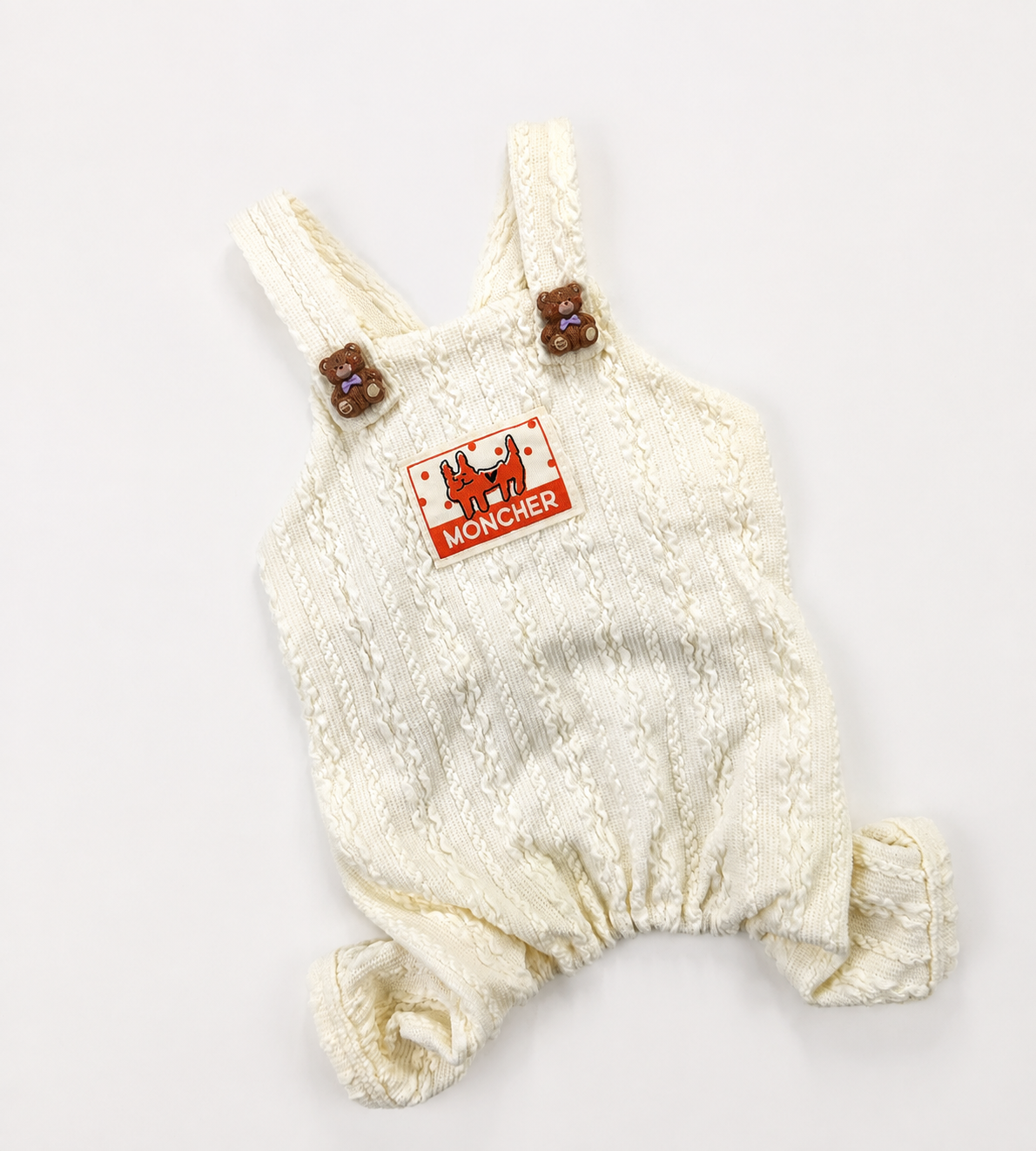 Teddy Button Dog Overall
