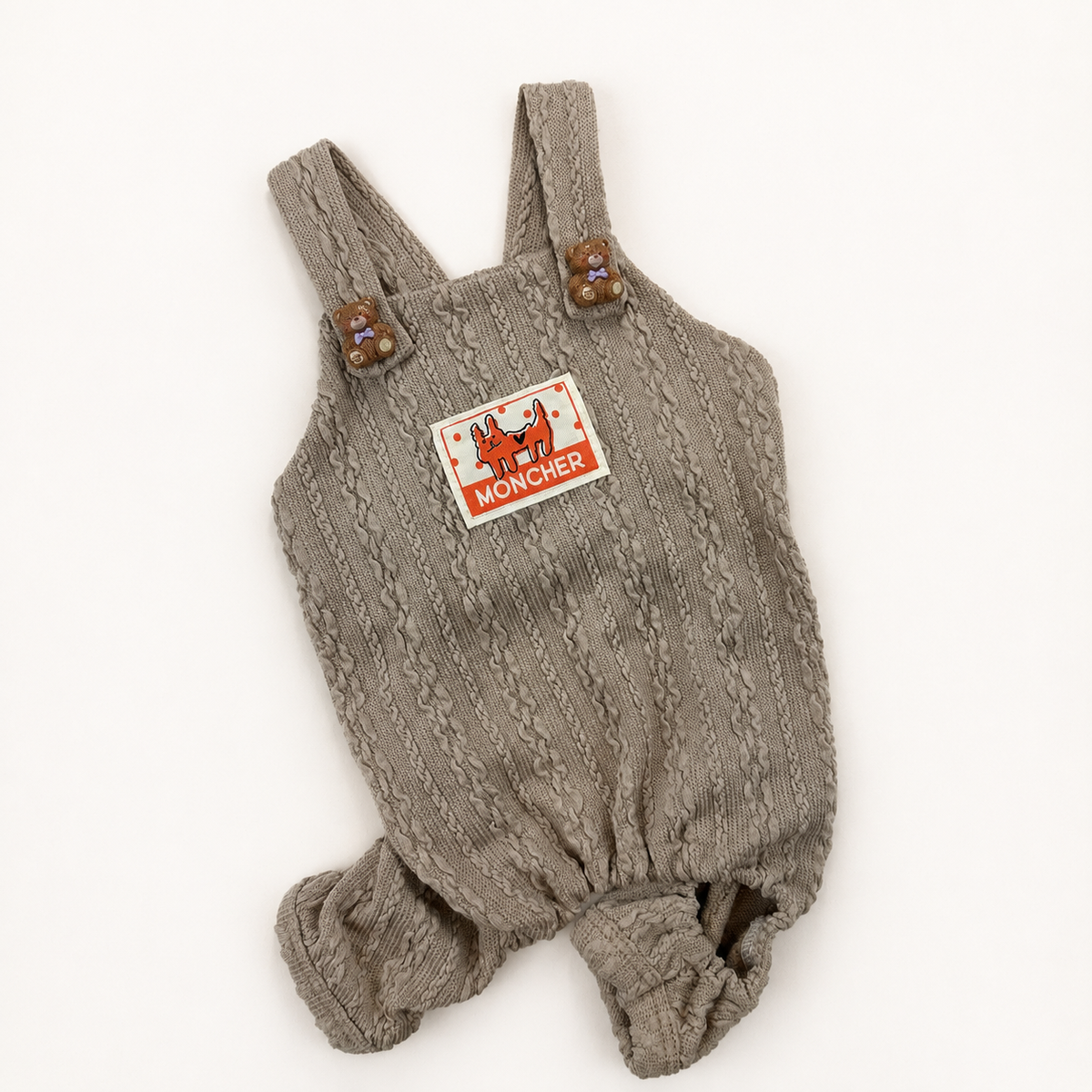 Teddy Button Dog Overall