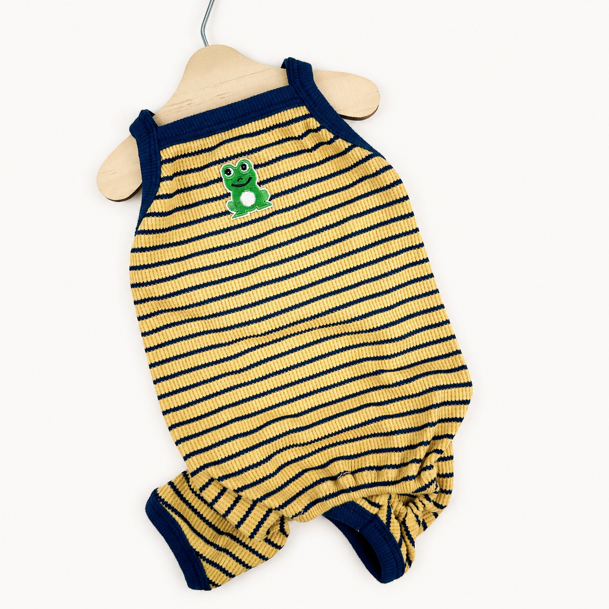 Frog Stripe Dog Overall