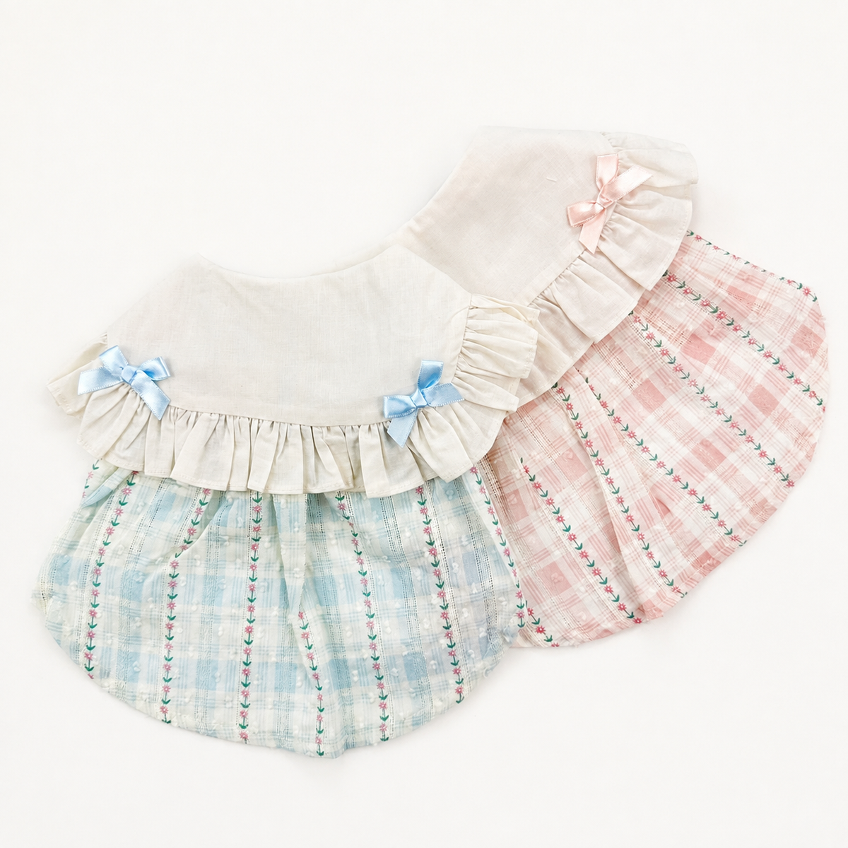 Vintage Ribbon Plaid Dress