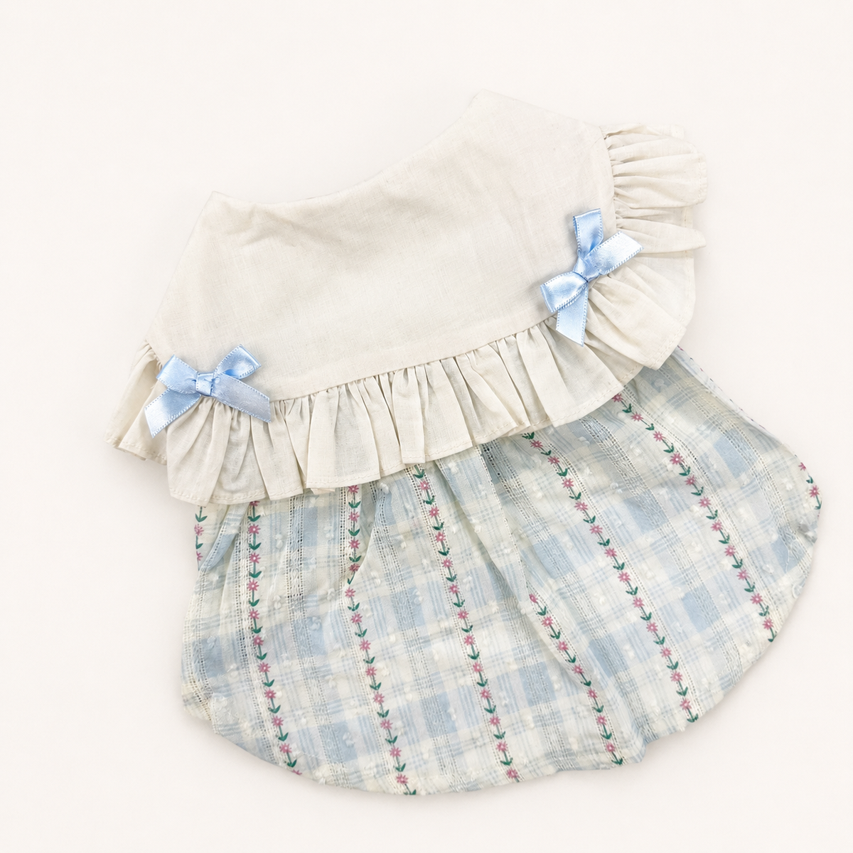 Vintage Ribbon Plaid Dress