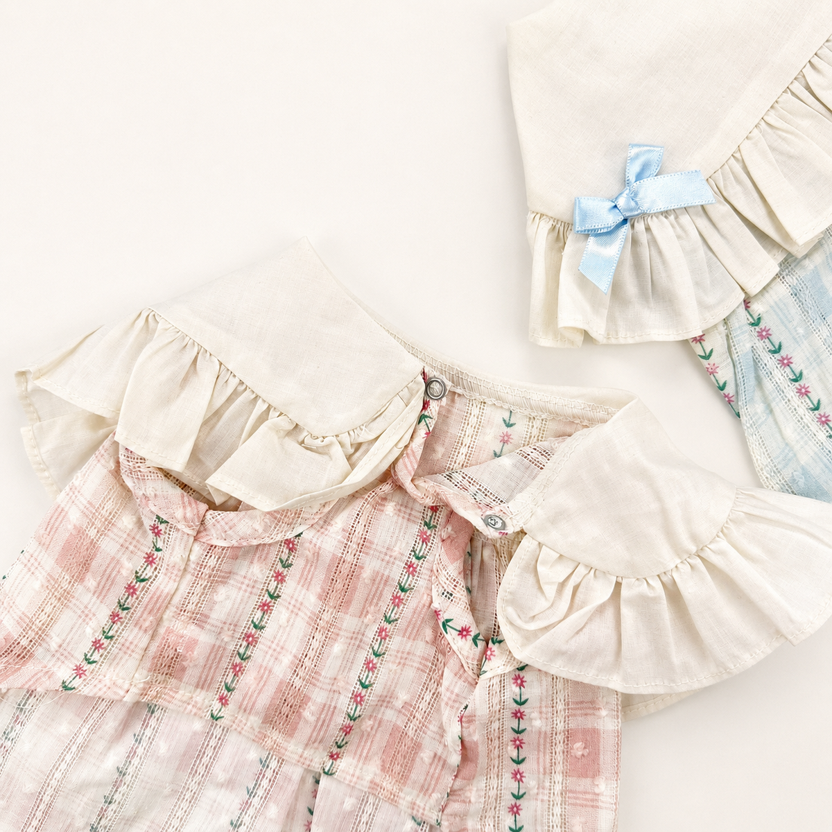Vintage Ribbon Plaid Dress