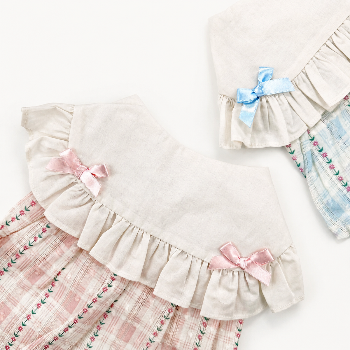 Vintage Ribbon Plaid Dress