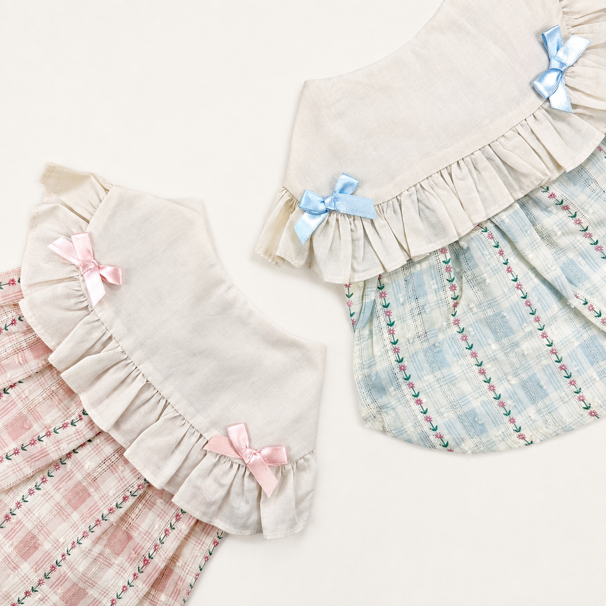 Vintage Ribbon Plaid Dress