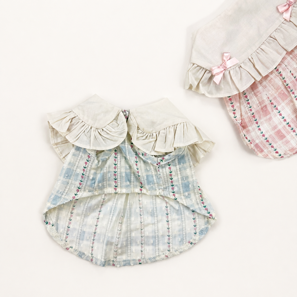 Vintage Ribbon Plaid Dress