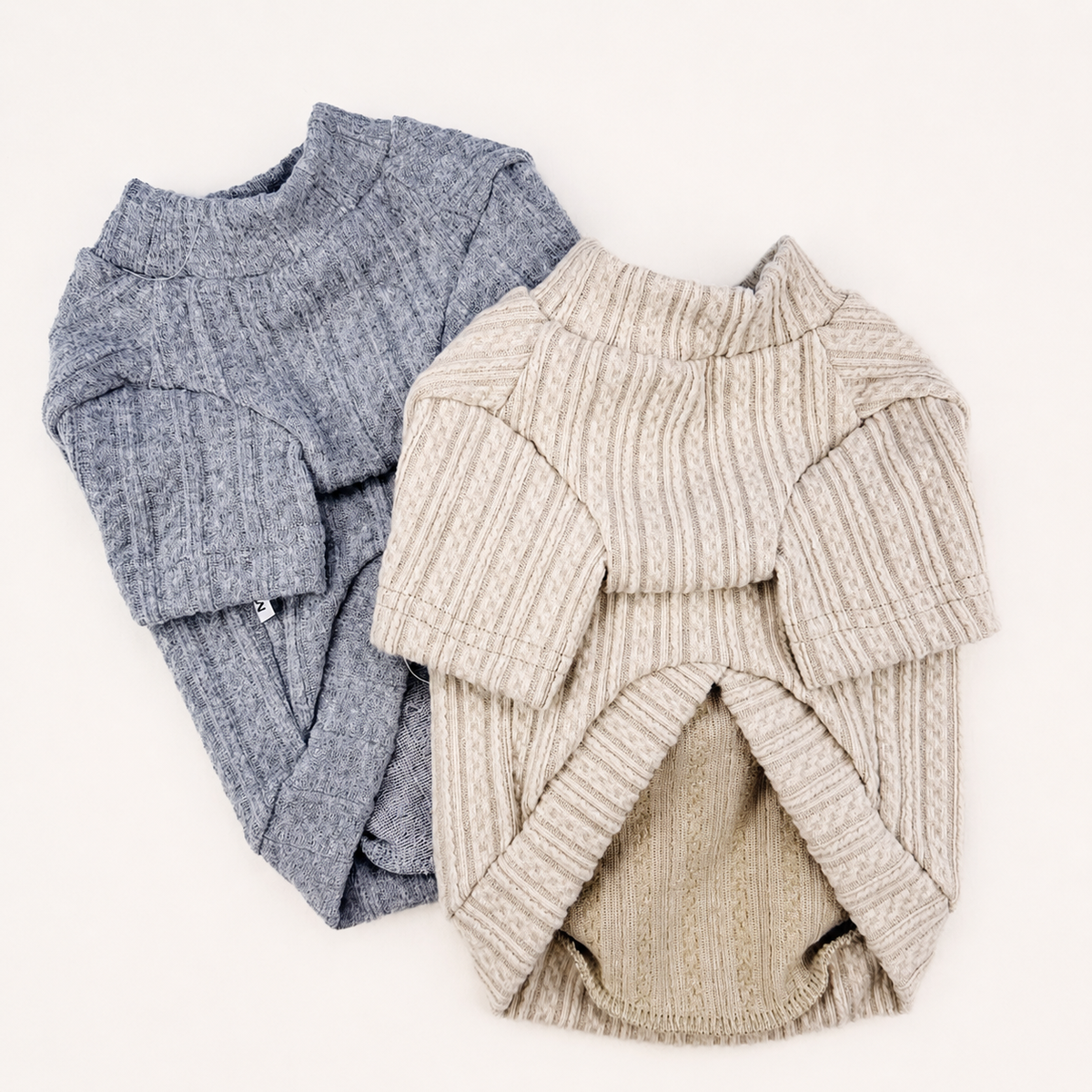 Velvet Bow Knit Dog Sweater