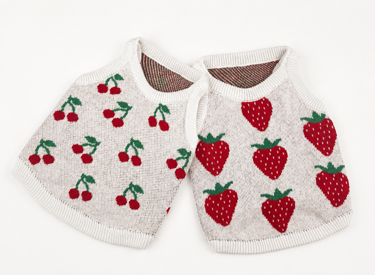 Fruit Knit Sleeveless Vest