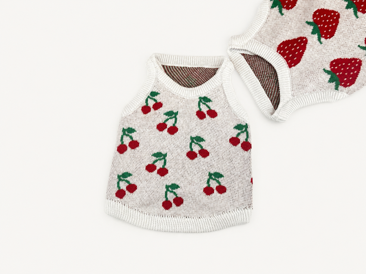 Fruit Knit Dog Tank Top
