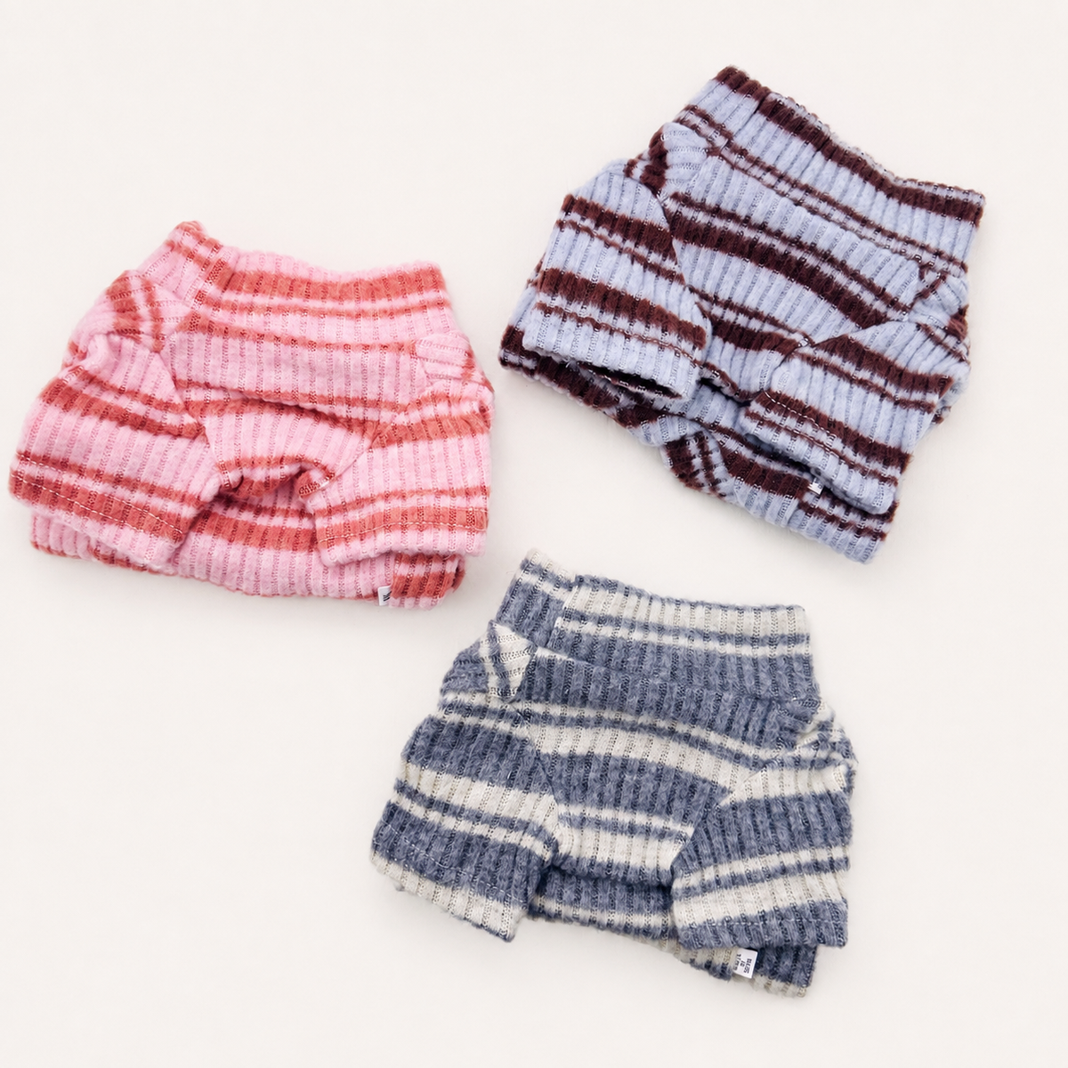 Soft Stripe Ribbed Knit Sweater