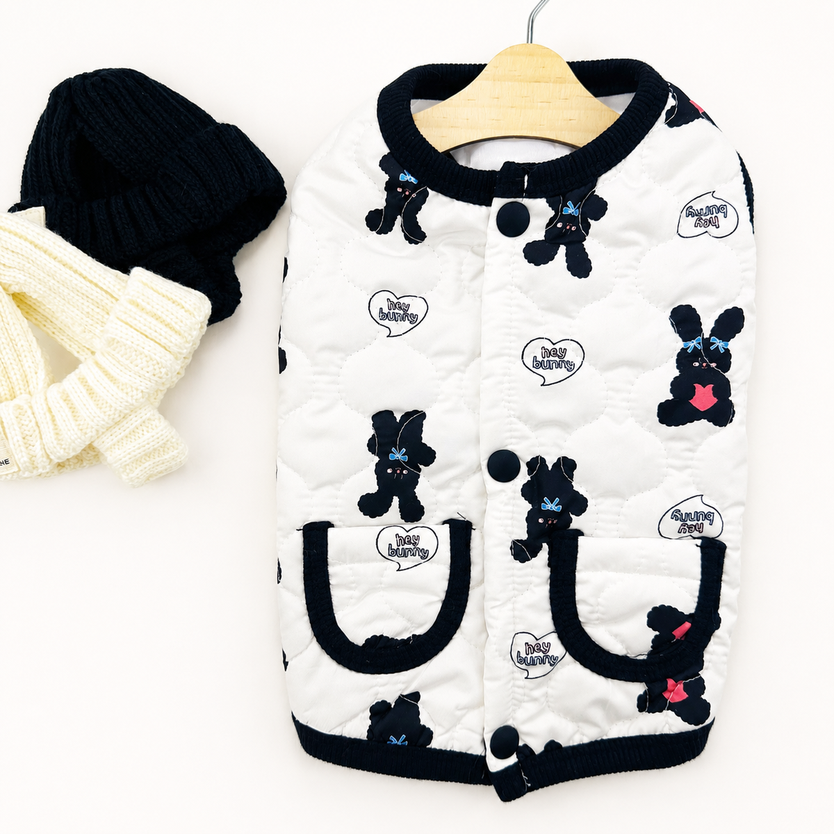 Bunny Quilted Dog Vest