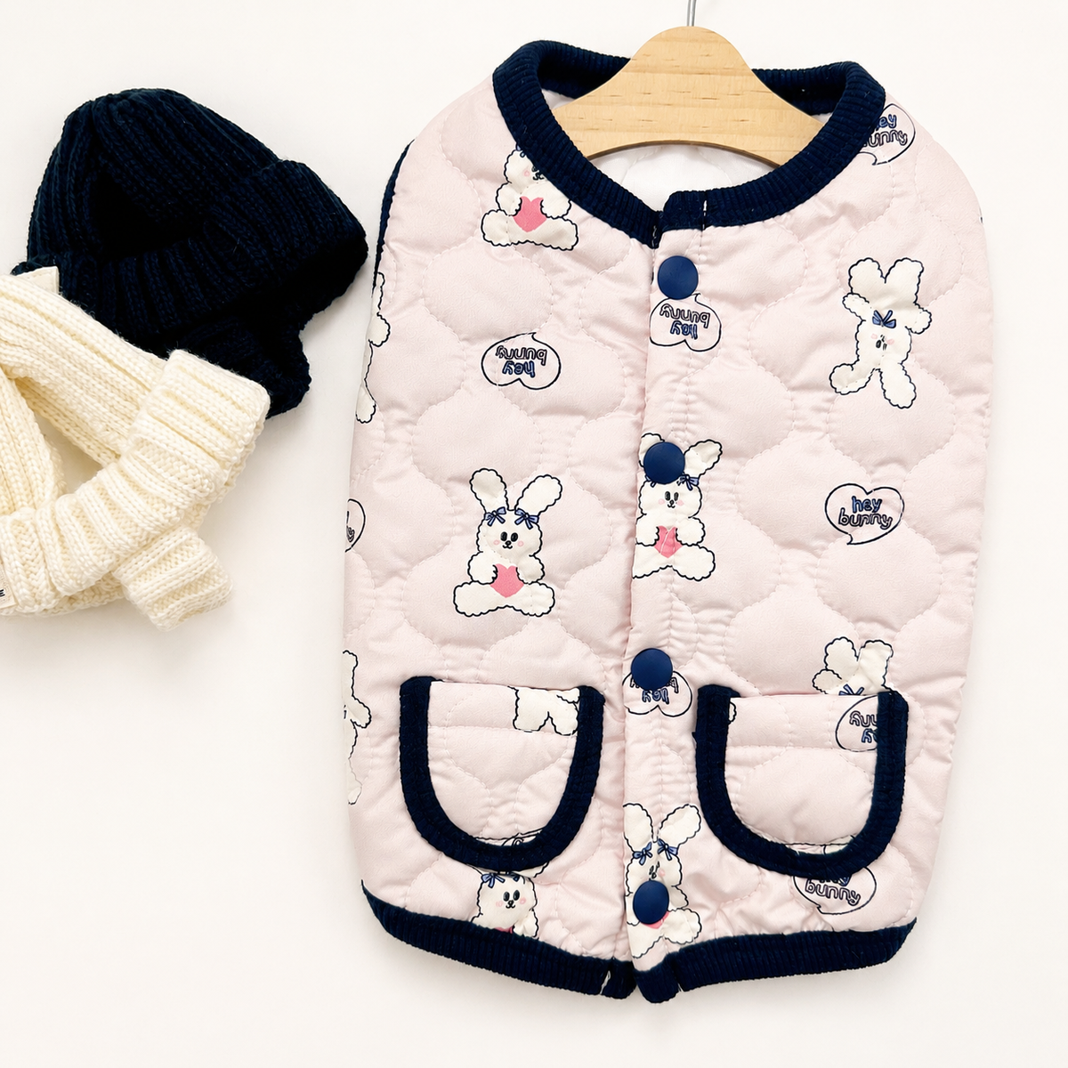 Bunny Quilted Dog Vest