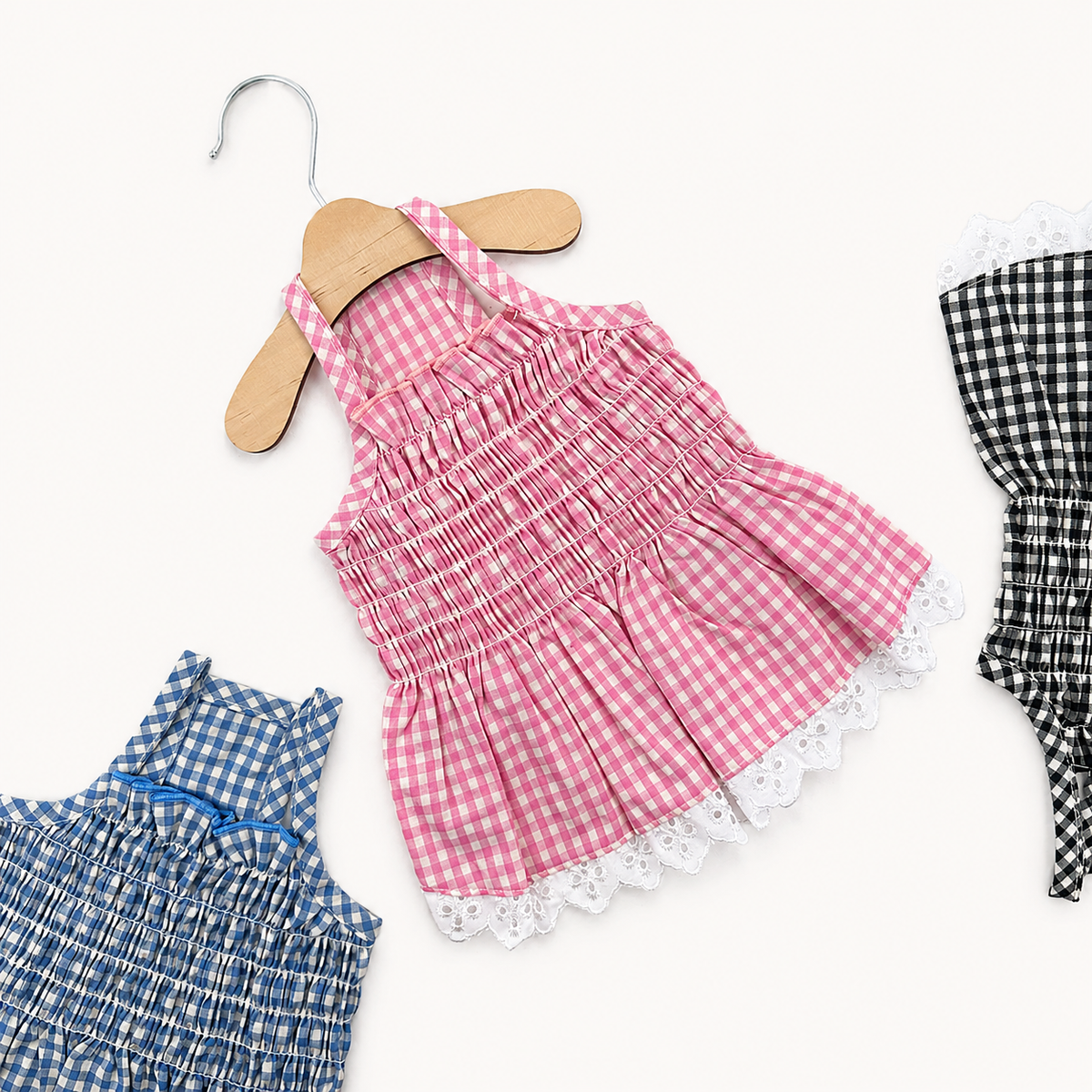 Gingham Lace Dress