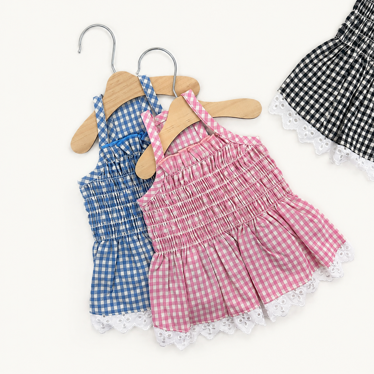 Gingham Lace Dress