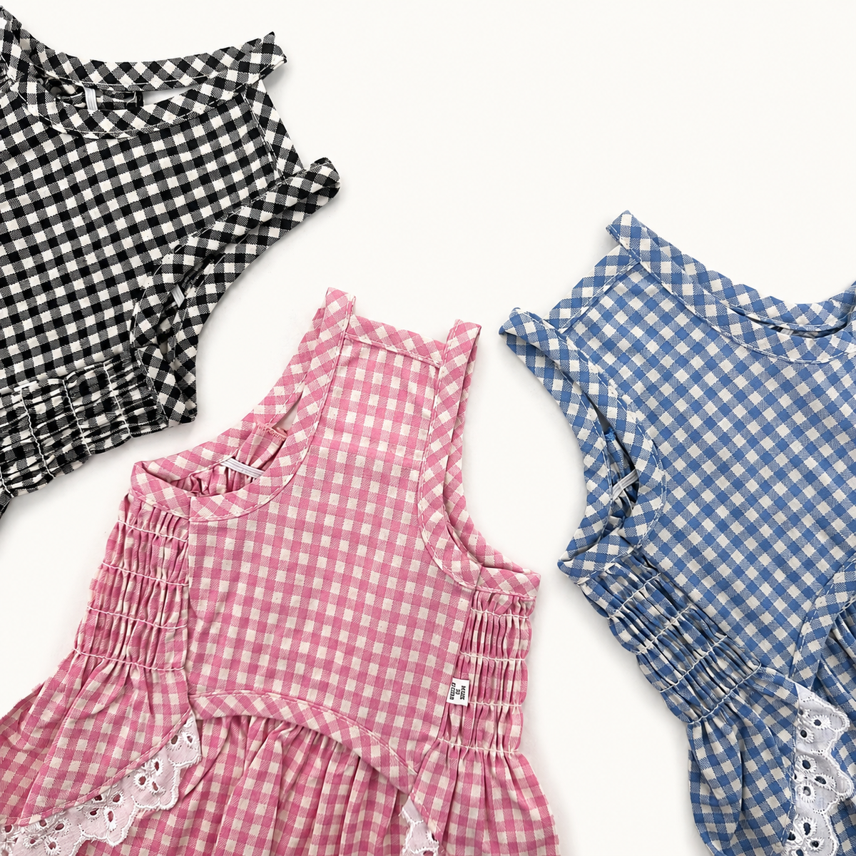 Gingham Lace Dress