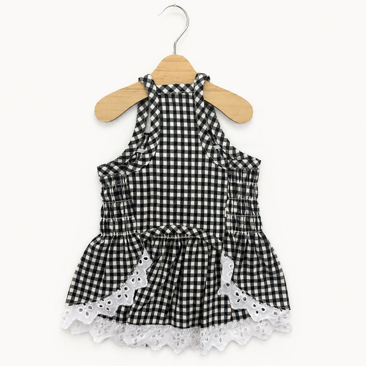 Gingham Lace Dress