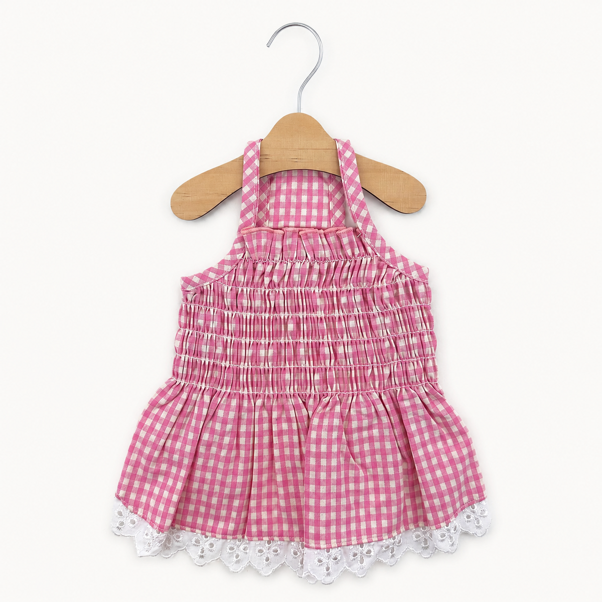 Gingham Lace Dress