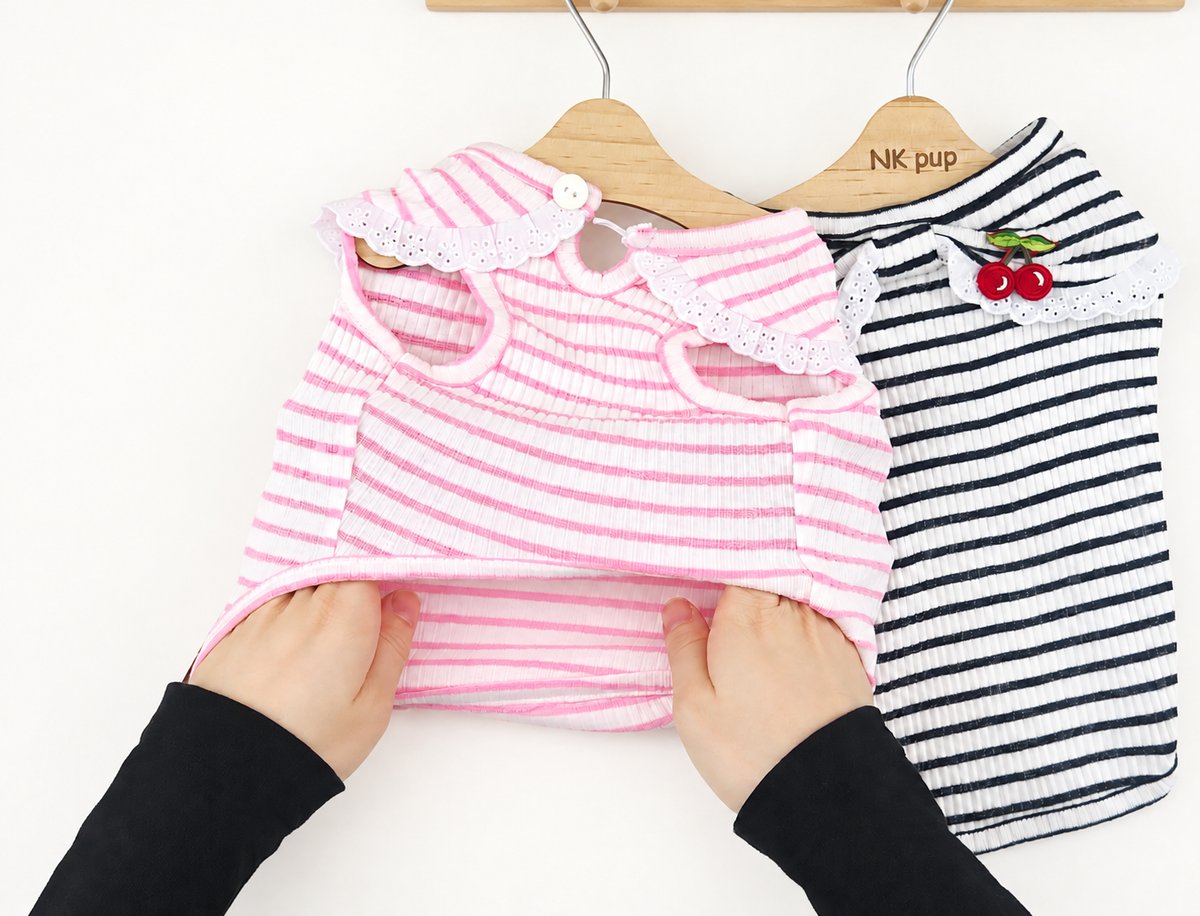 Cherry Lace Stripe Tee