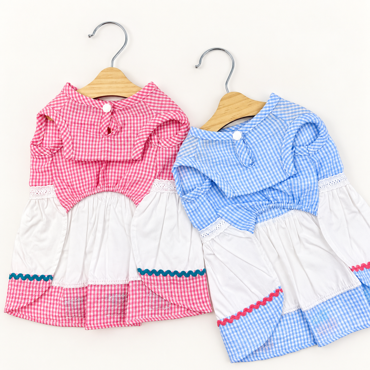 Gingham Cherry Dog Dress
