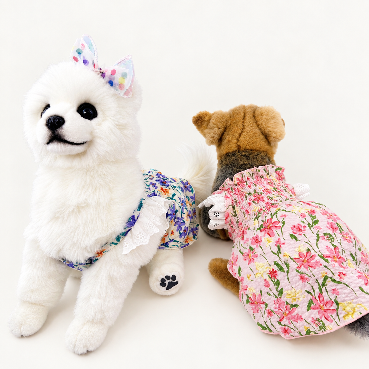 Floral Smocked Dog Dress