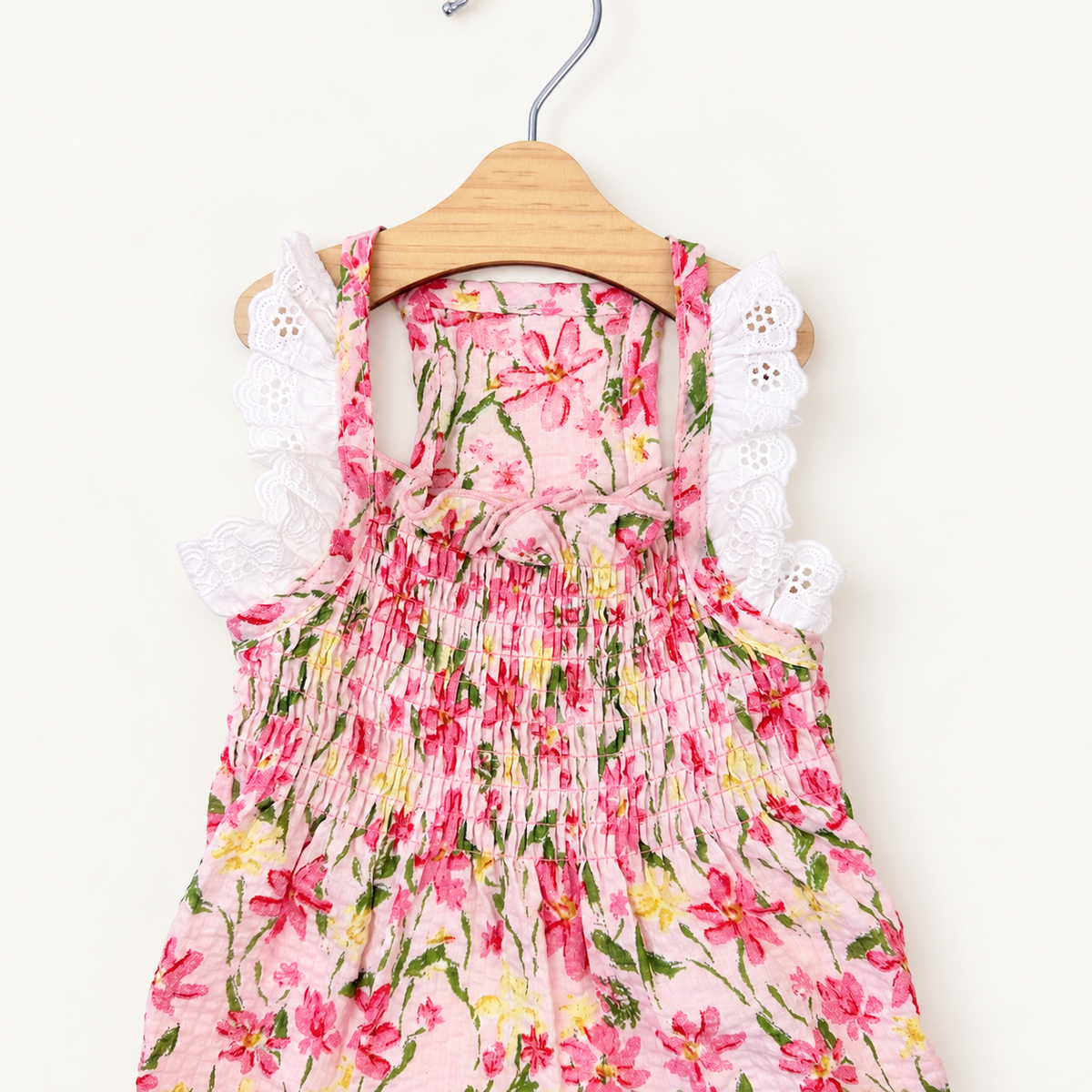 Floral Smocked Dog Dress