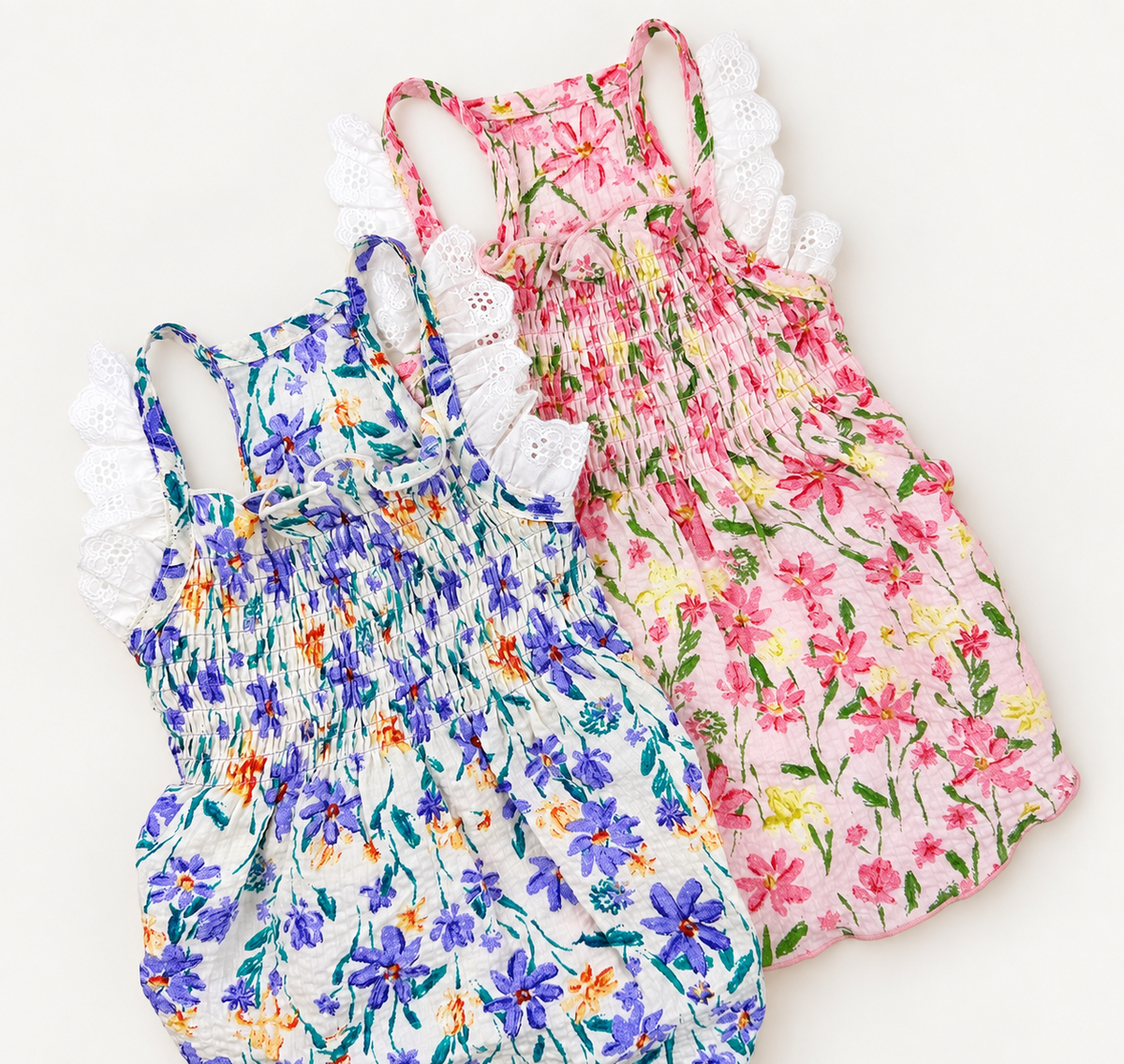 Floral Smocked Dog Dress
