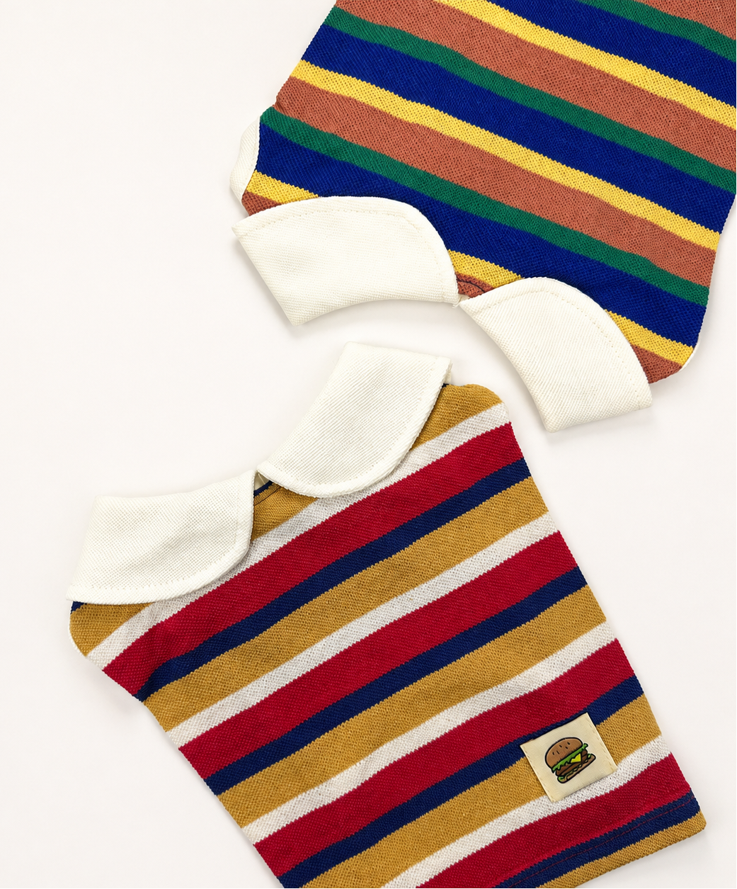 Retro Stripe Collar Shirt