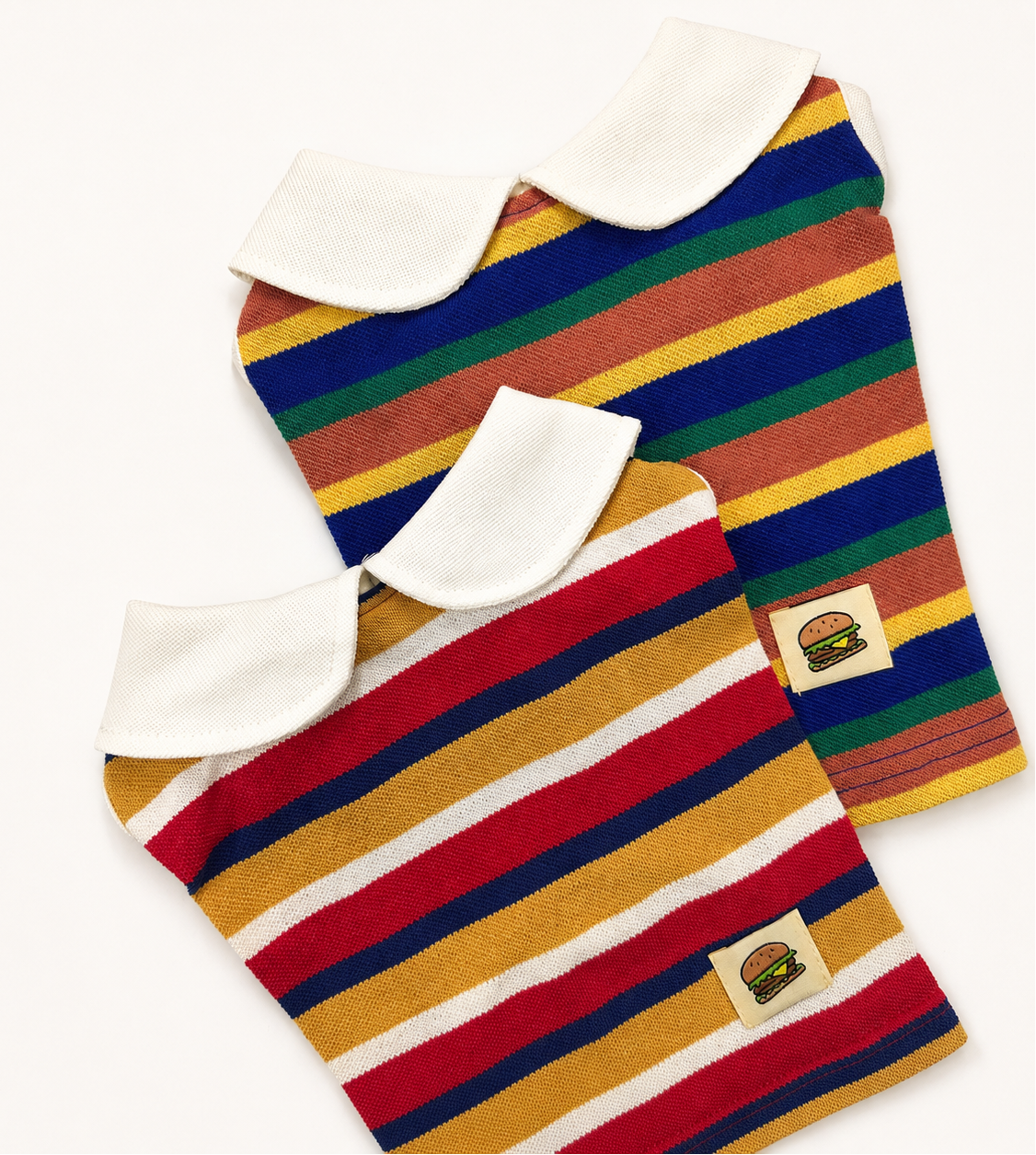 Retro Stripe Collar Shirt