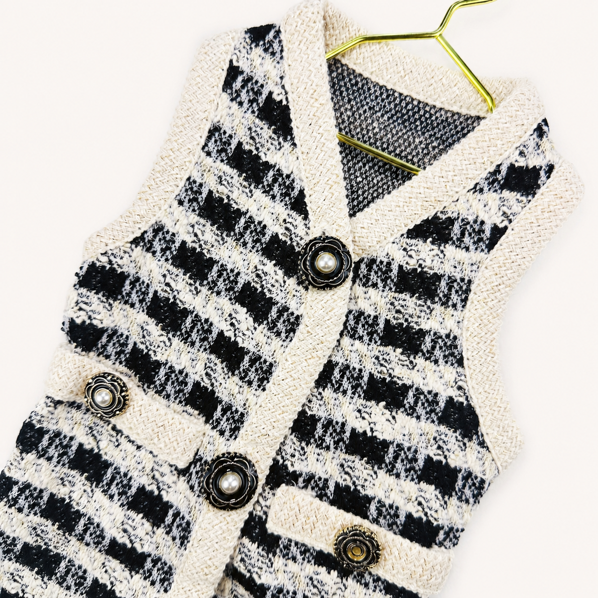 Chic Tweed Dog Vest