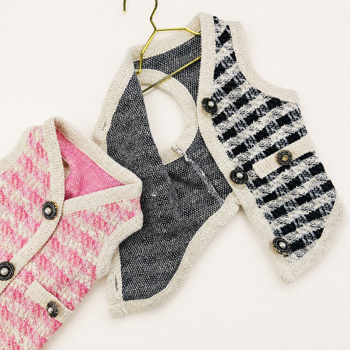 Chic Tweed Dog Vest