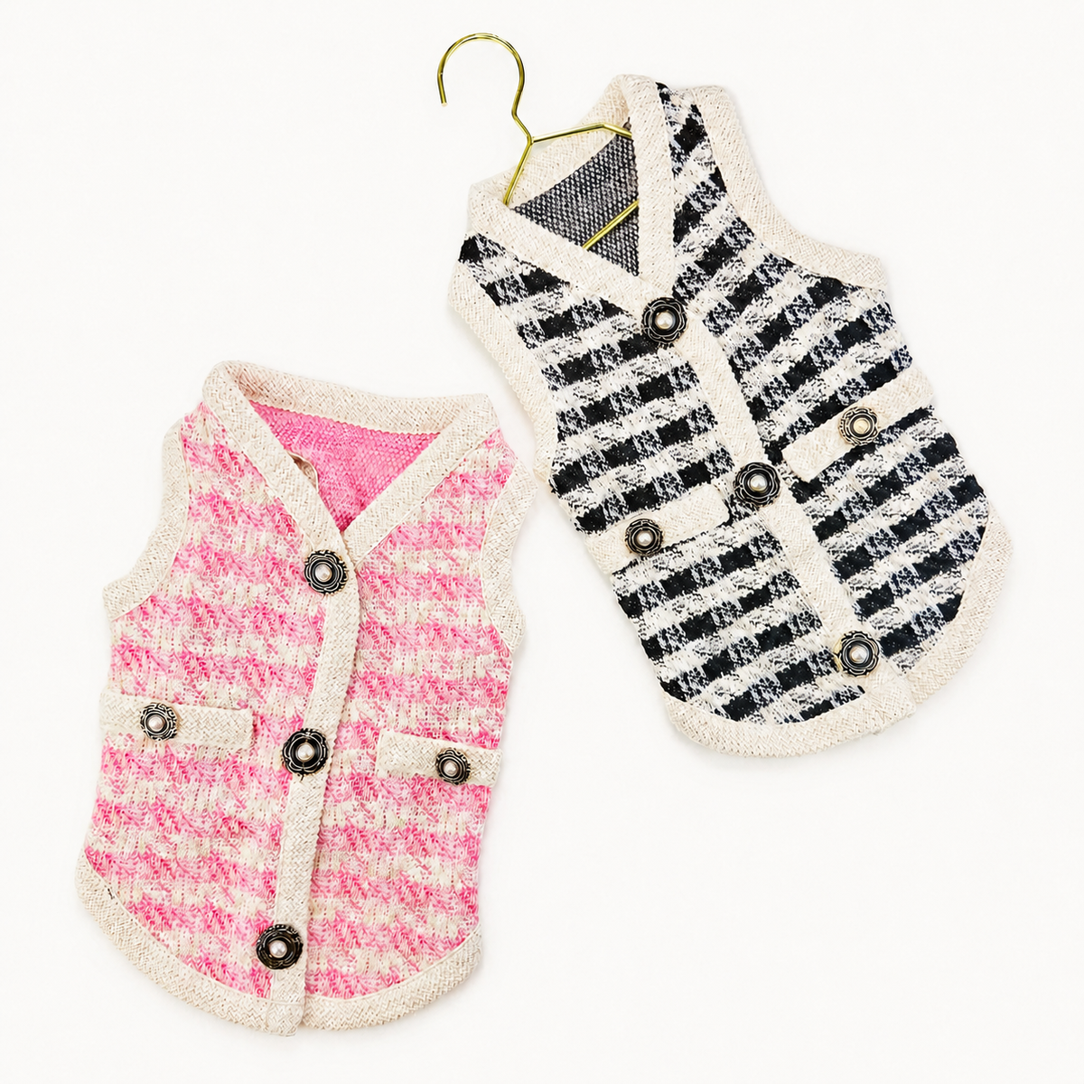 Chic Tweed Dog Vest