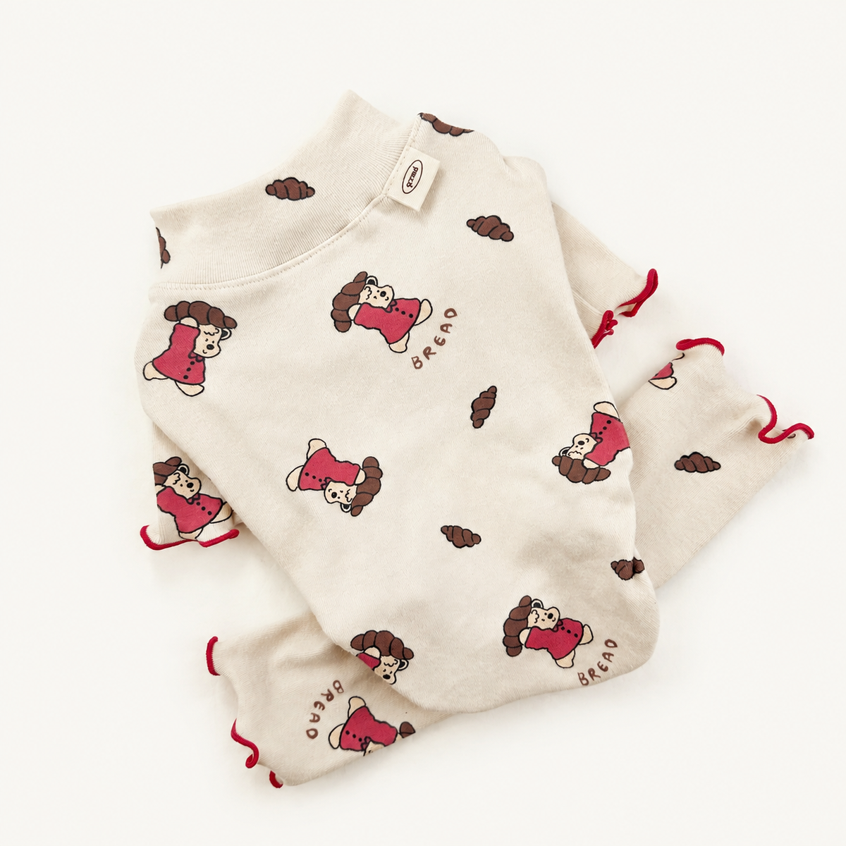 Bear Print Dog Overall