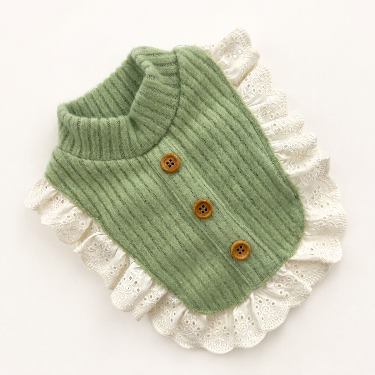 Race Ruffle Ribbed Bib