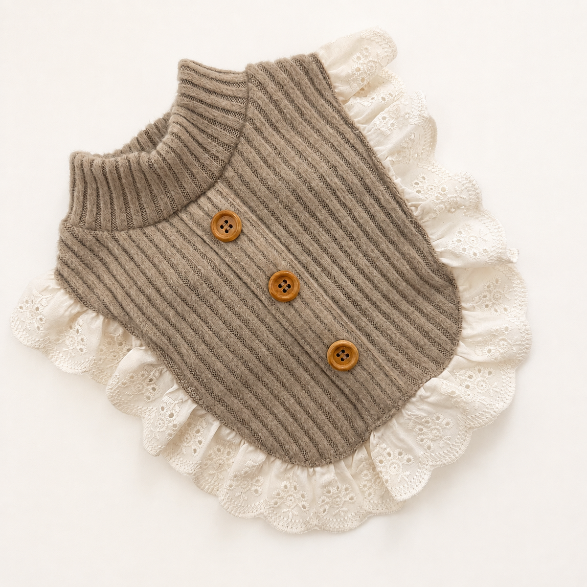 Race Ruffle Ribbed Bib