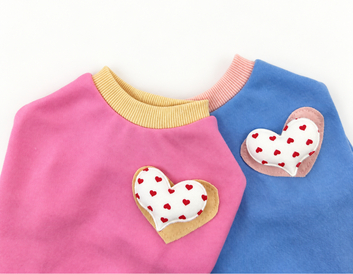 Sweet Heart Patch Sweatshirt