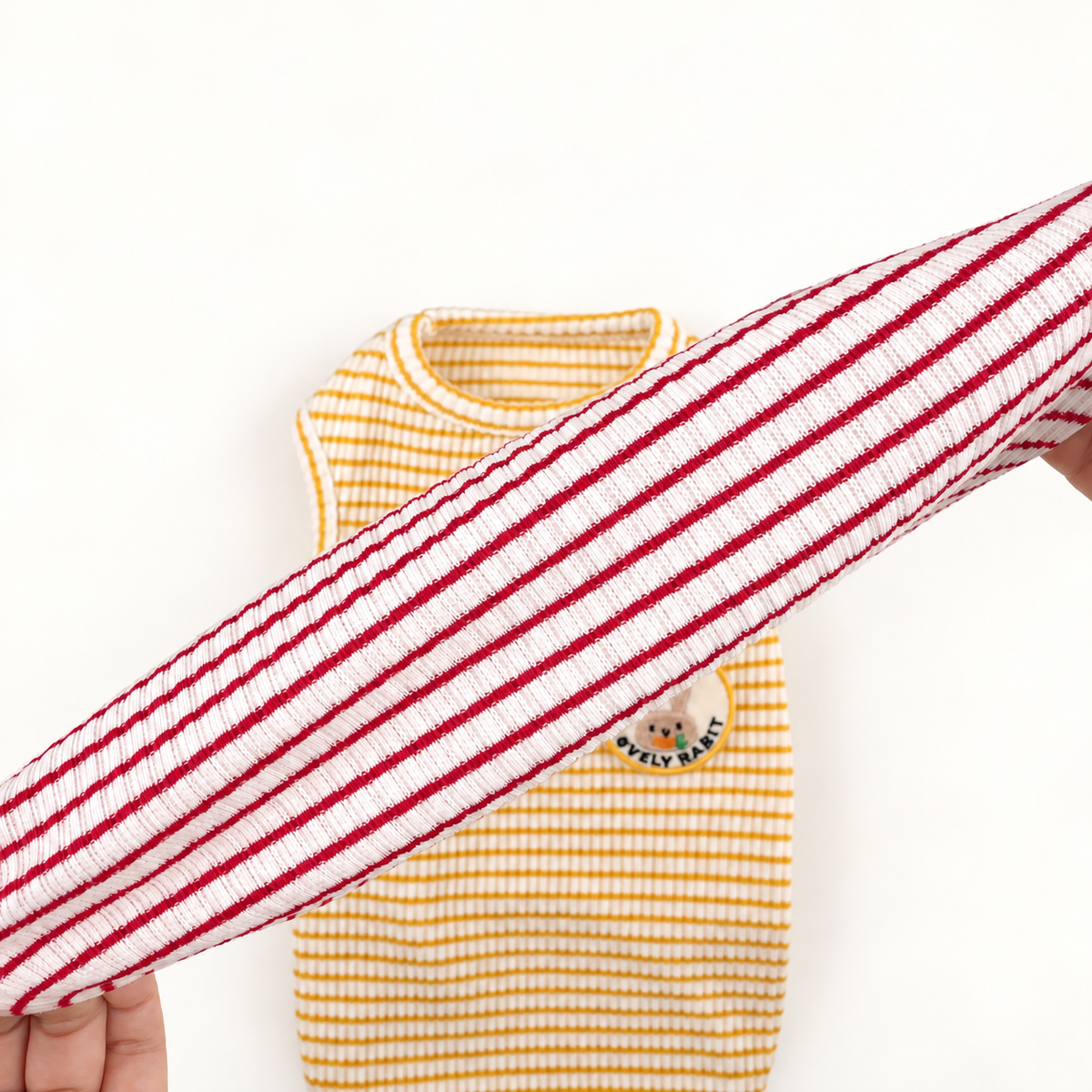 Bunny Stripe Ribbed Tee